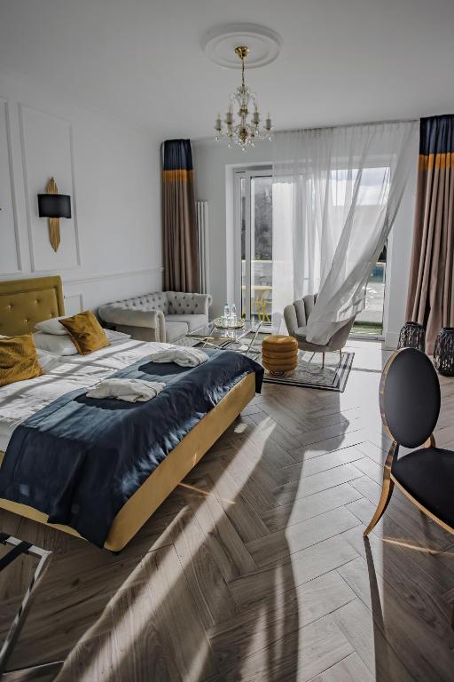 Posteľ alebo postele v izbe v ubytovaní Prawdzic Family Resort & Wellness