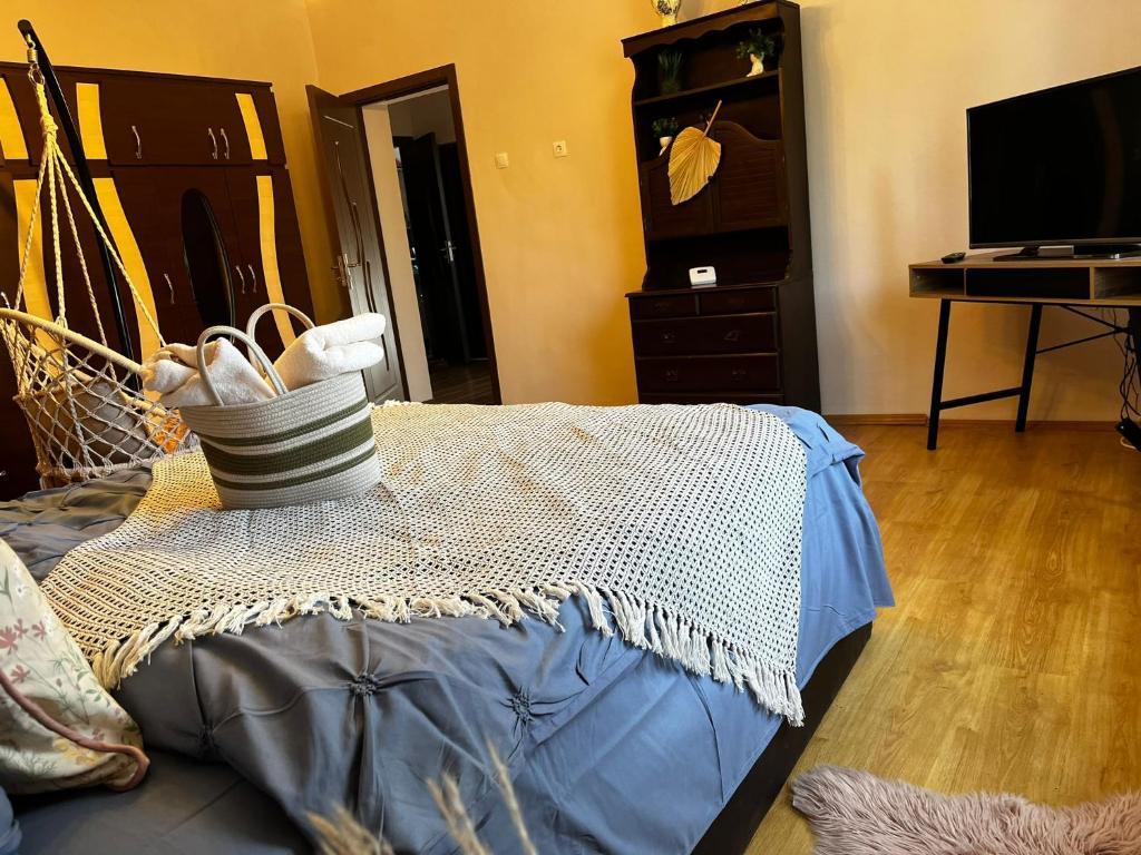 TV a/nebo společenská místnost v ubytování House of Maria