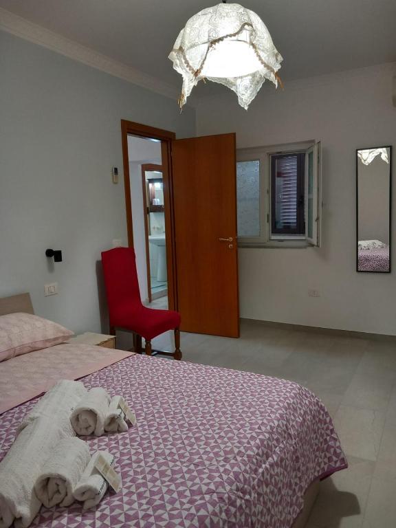 Posteľ alebo postele v izbe v ubytovaní B&B da Giovanna Dimora del Turista