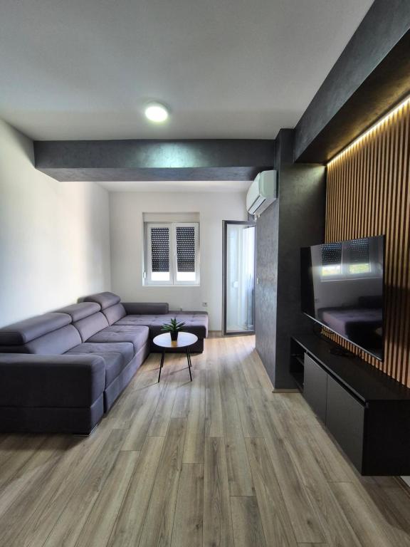 TV a/nebo společenská místnost v ubytování Apartman Gray 82