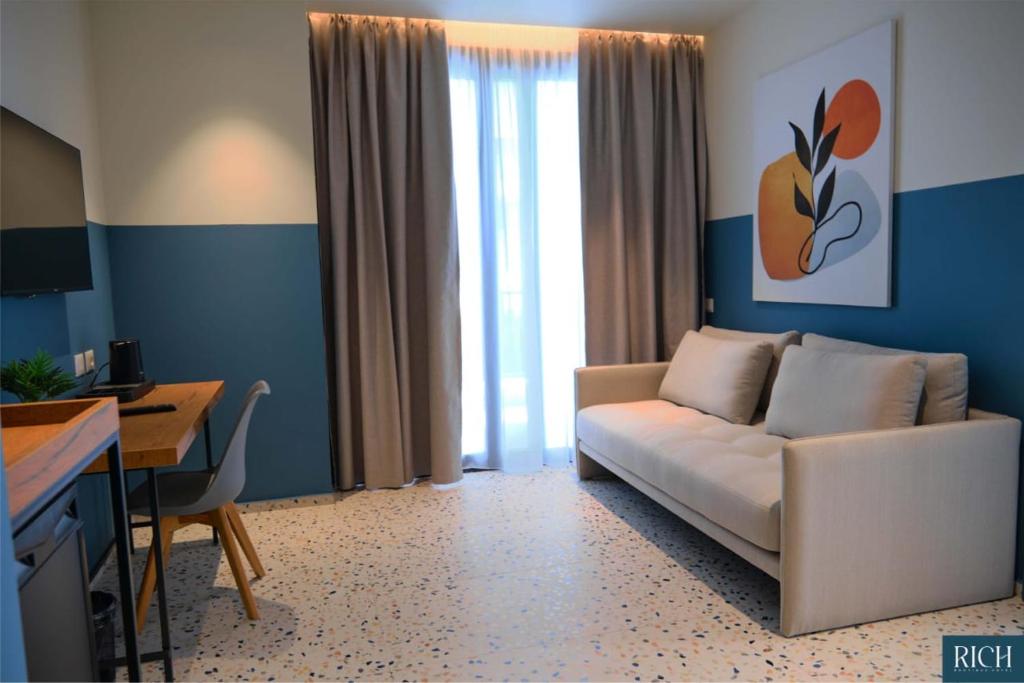 Posezení v ubytování Rich Boutique Hotel