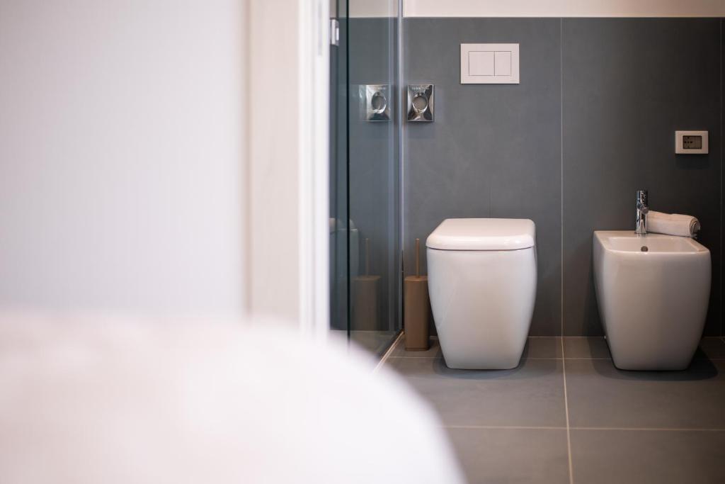 Koupelna v ubytování A MARE Hotel