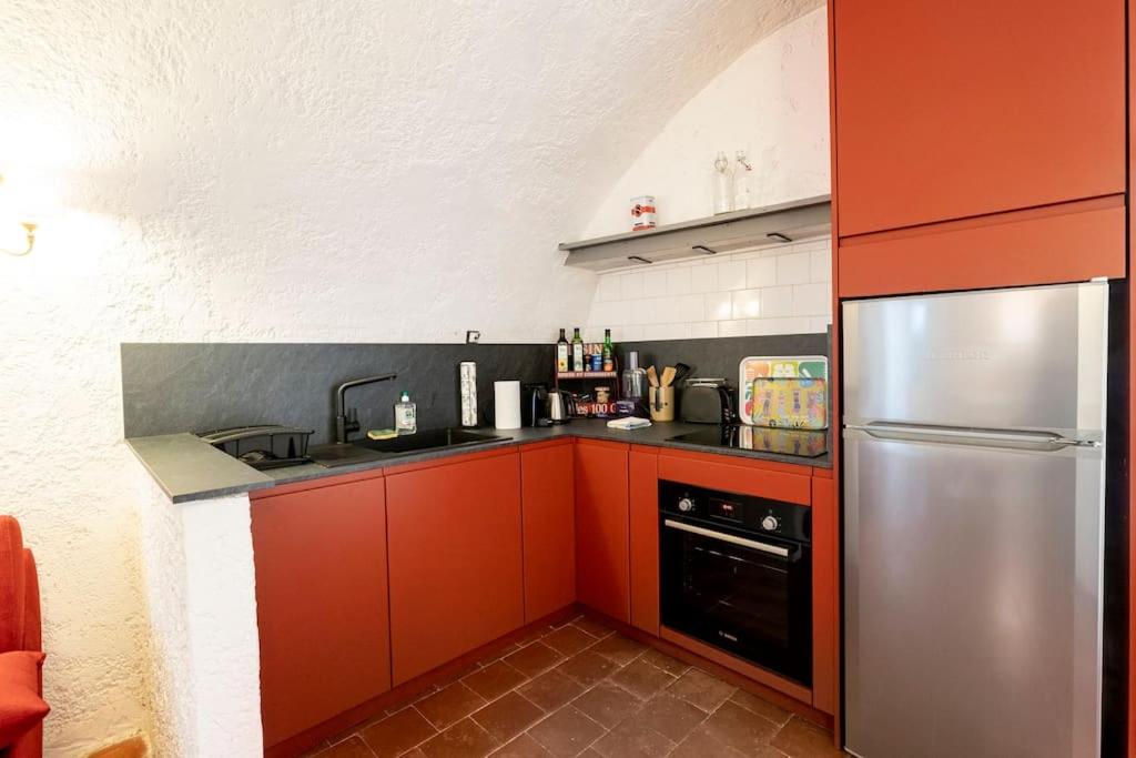 Kuchyň nebo kuchyňský kout v ubytování La Maison de B