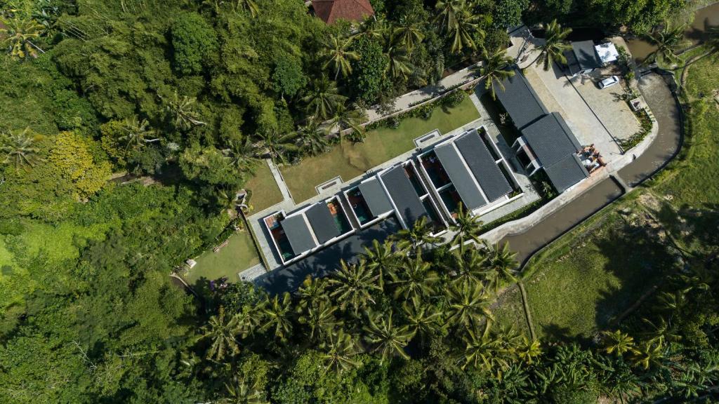 Letecký snímek ubytování The Ambengan Villas Ubud by Pramana Villas