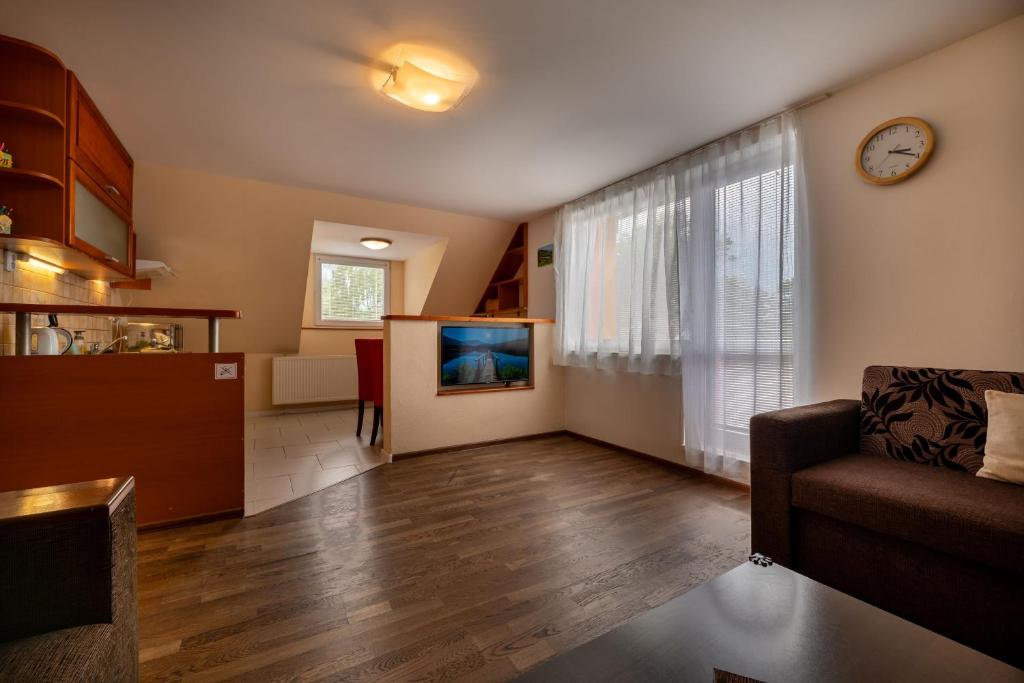 TV a/nebo společenská místnost v ubytování Apartmány Dreams
