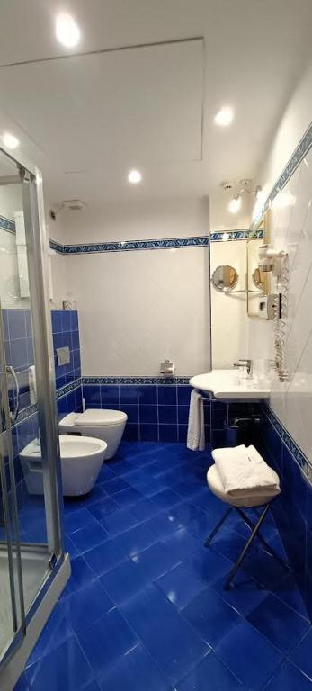 Koupelna v ubytování Hotel Cavour