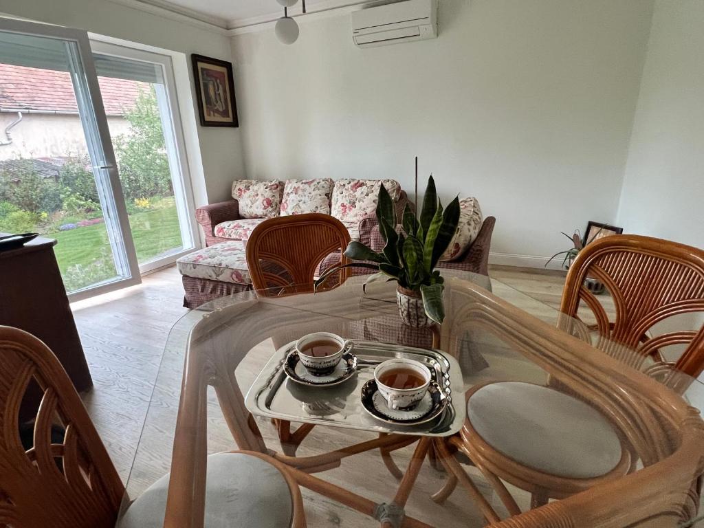 Posezení v ubytování NEON Apartman Csopak Balaton