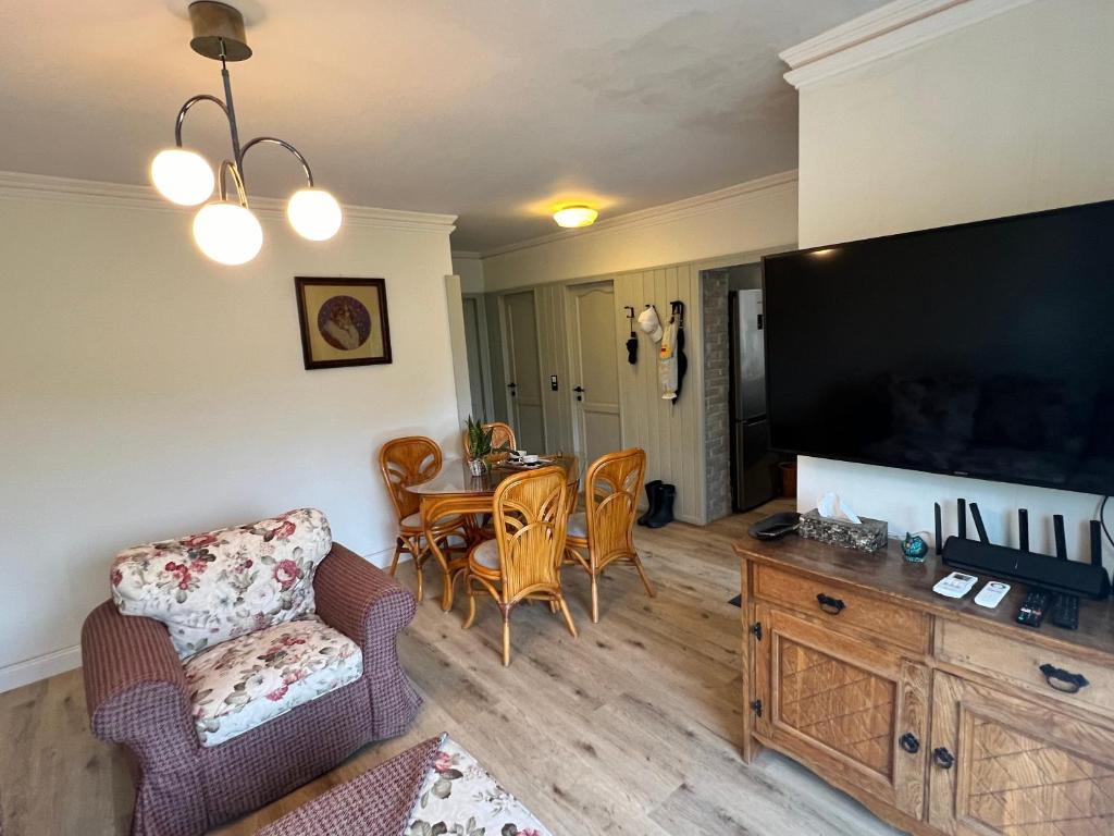 TV a/nebo společenská místnost v ubytování NEON Apartman Csopak Balaton