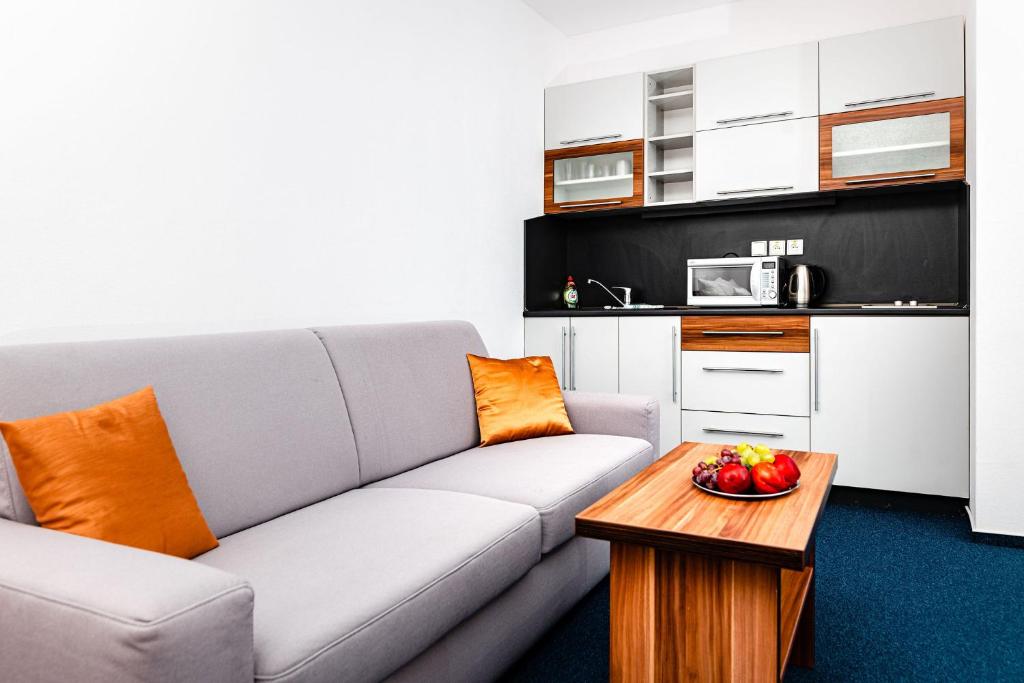 Kuchyň nebo kuchyňský kout v ubytování Apartmanovy dom Familia Smokovec