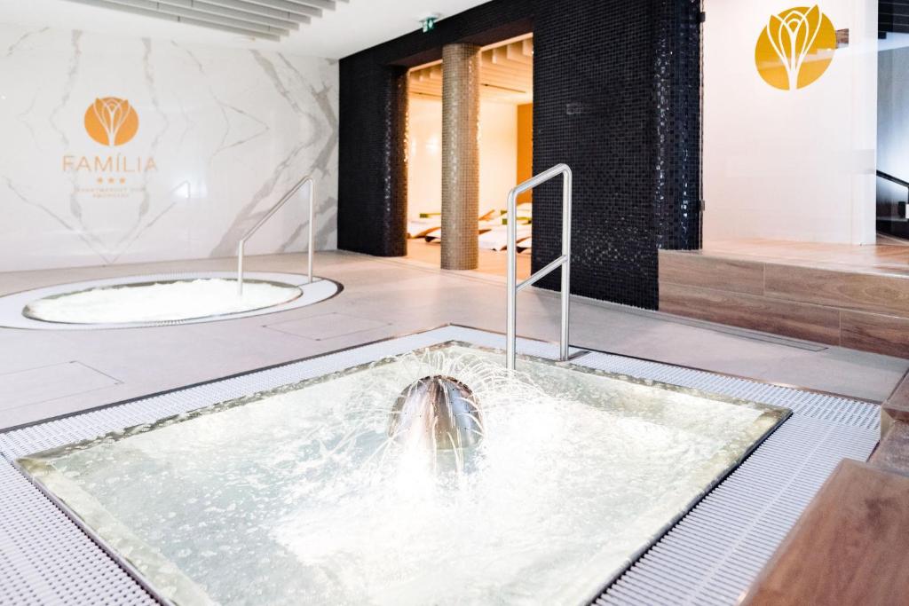 Koupelna v ubytování Apartmanovy dom Familia Smokovec