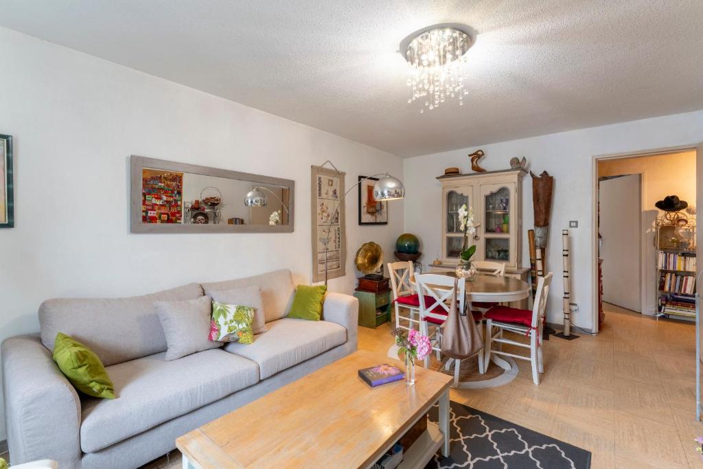 Posezení v ubytování En bord de Sorgue