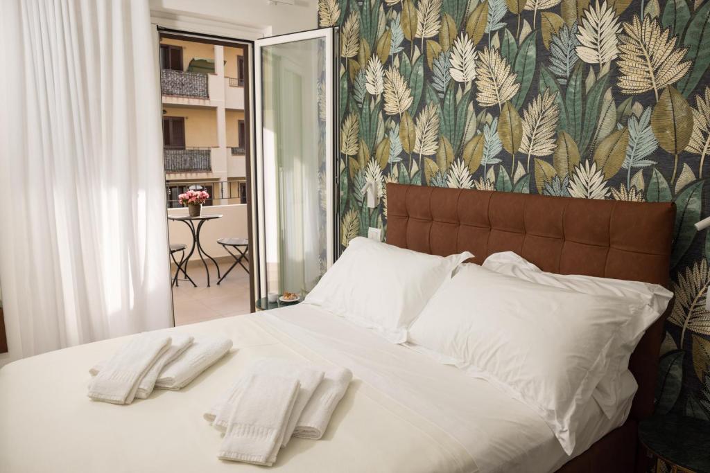Postel nebo postele na pokoji v ubytování Sant’Agata Relais