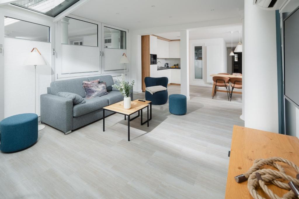 Posezení v ubytování Nordstrandperlen Apartments