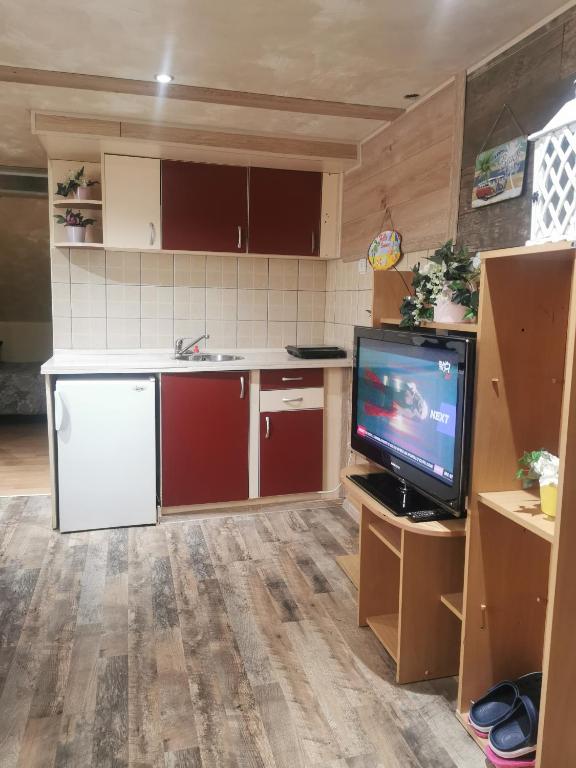 Kuchyň nebo kuchyňský kout v ubytování URBAN life 2