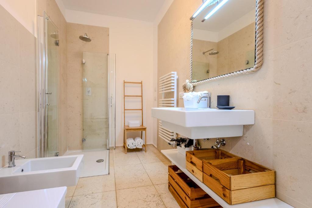 Koupelna v ubytování Residenze Longhi