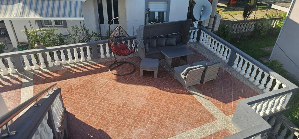 Balkón nebo terasa v ubytování Aphrodite Apartment
