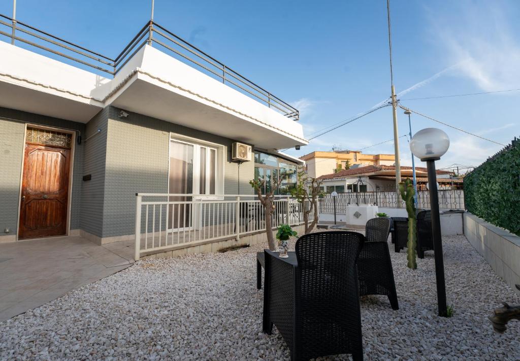 Balkón nebo terasa v ubytování B&B Villa Achibea