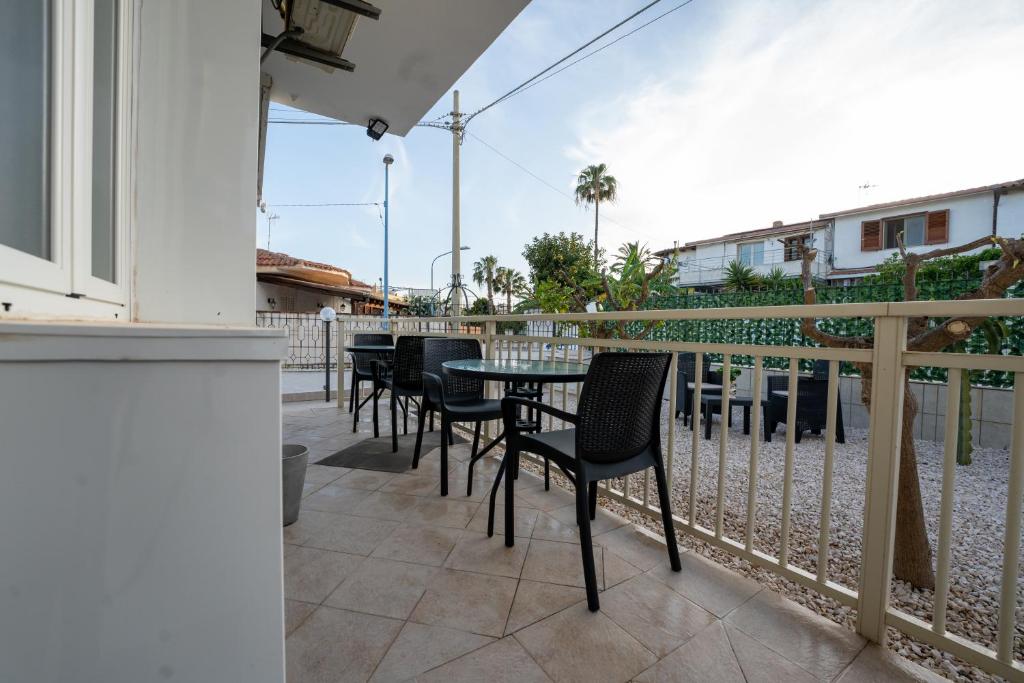 Balkón nebo terasa v ubytování B&B Villa Achibea