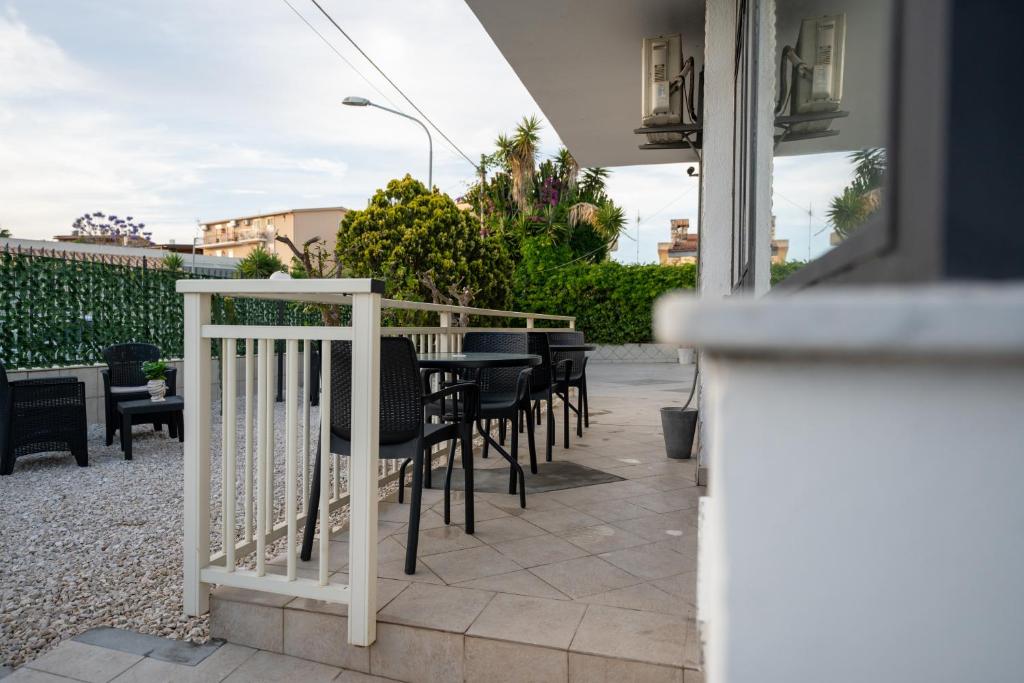 Balkón nebo terasa v ubytování B&B Villa Achibea