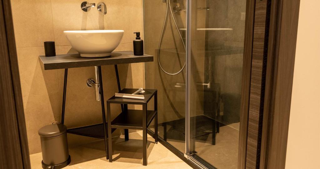 Koupelna v ubytování Firrao Rooms Matera