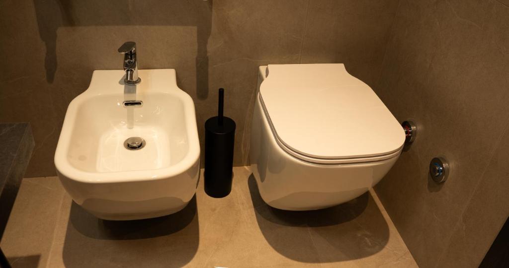 Koupelna v ubytování Firrao Rooms Matera