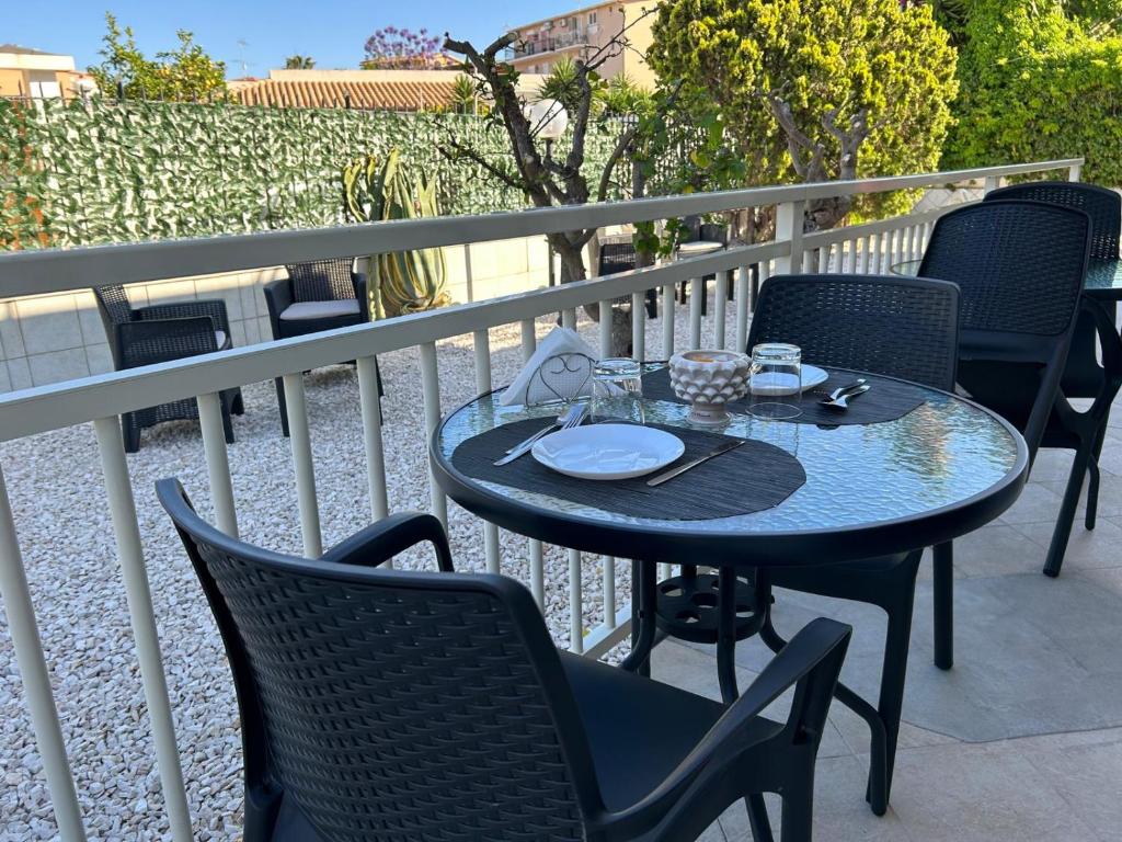 Balkón nebo terasa v ubytování B&B Villa Achibea