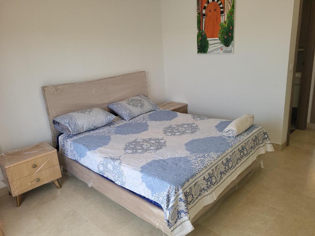 Postel nebo postele na pokoji v ubytování New appartement with à private pool