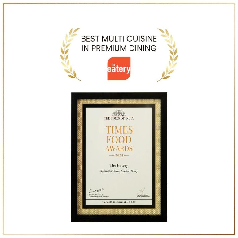 Certifikát, hodnocení, plakát nebo jiný dokument vystavený v ubytování Four Points by Sheraton Ahmedabad