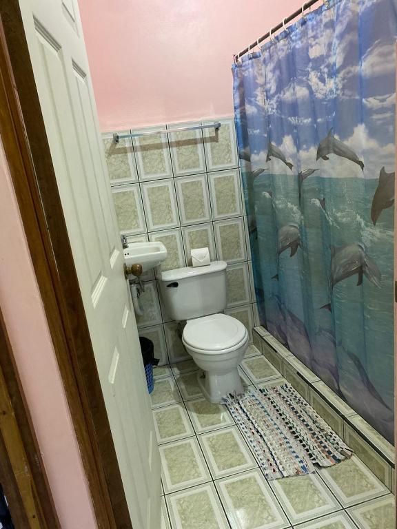 Ванная комната в Cabinas Mitchaelle's