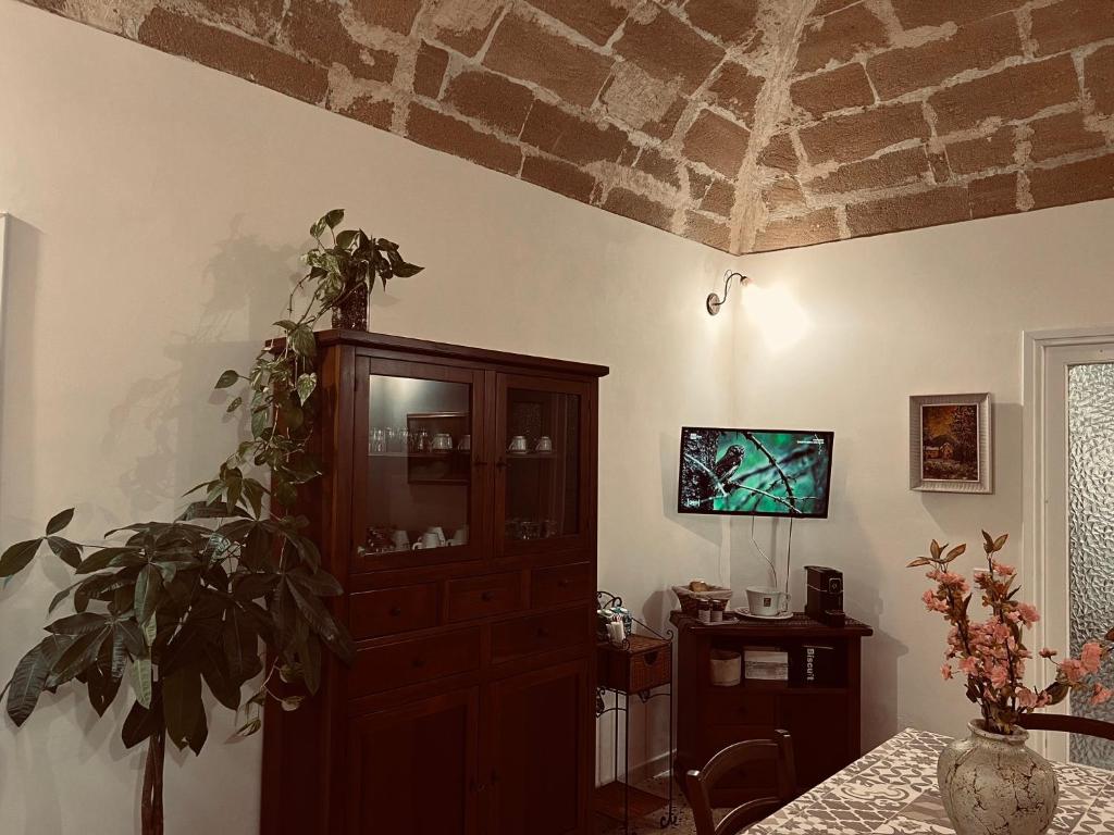 TV a/nebo společenská místnost v ubytování Giovanna Home