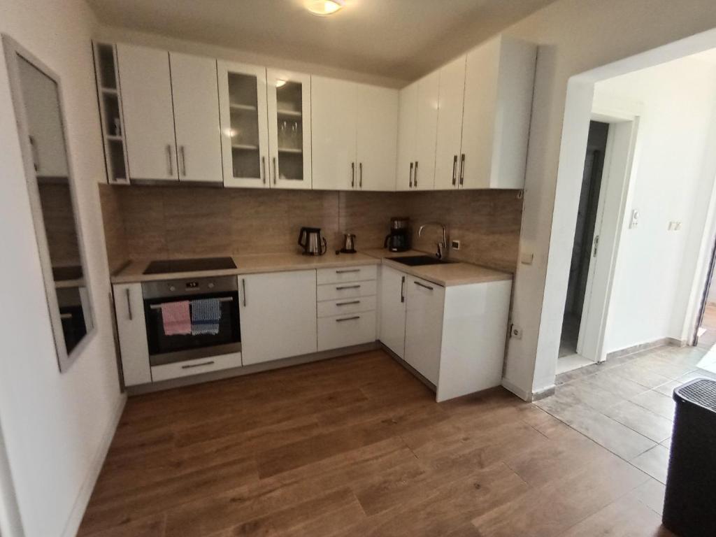 Kuchyň nebo kuchyňský kout v ubytování Villa Roki