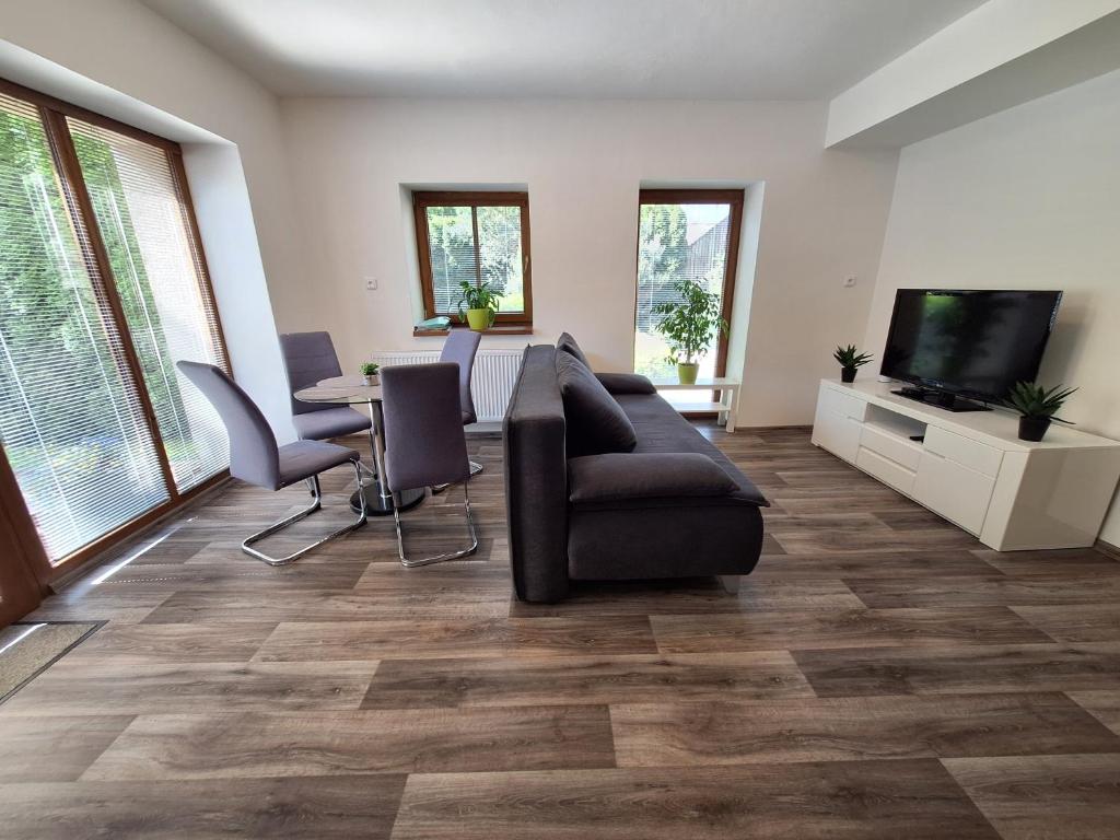 TV a/nebo společenská místnost v ubytování Apartmány Paseky - Jablonec nad Nisou