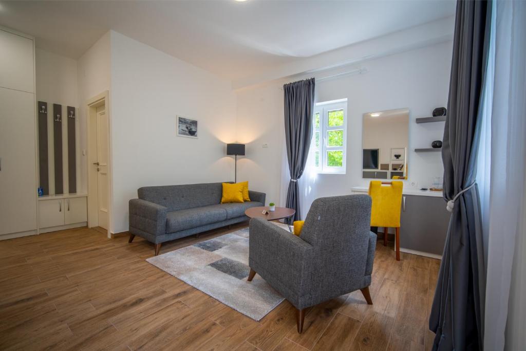 Posezení v ubytování Skala luxury rooms