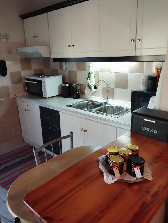 Kuchyň nebo kuchyňský kout v ubytování Raxoni House