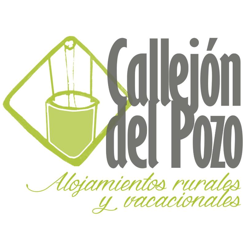 un logotipo para una organización paoo participativa con un cubo en Alojamientos Callejón del Pozo cerca Puy du Fou, en Gálvez