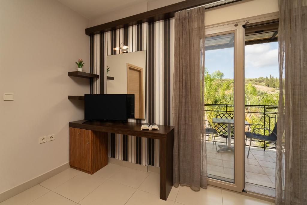 Tsokas Hotelにあるテレビまたはエンターテインメントセンター
