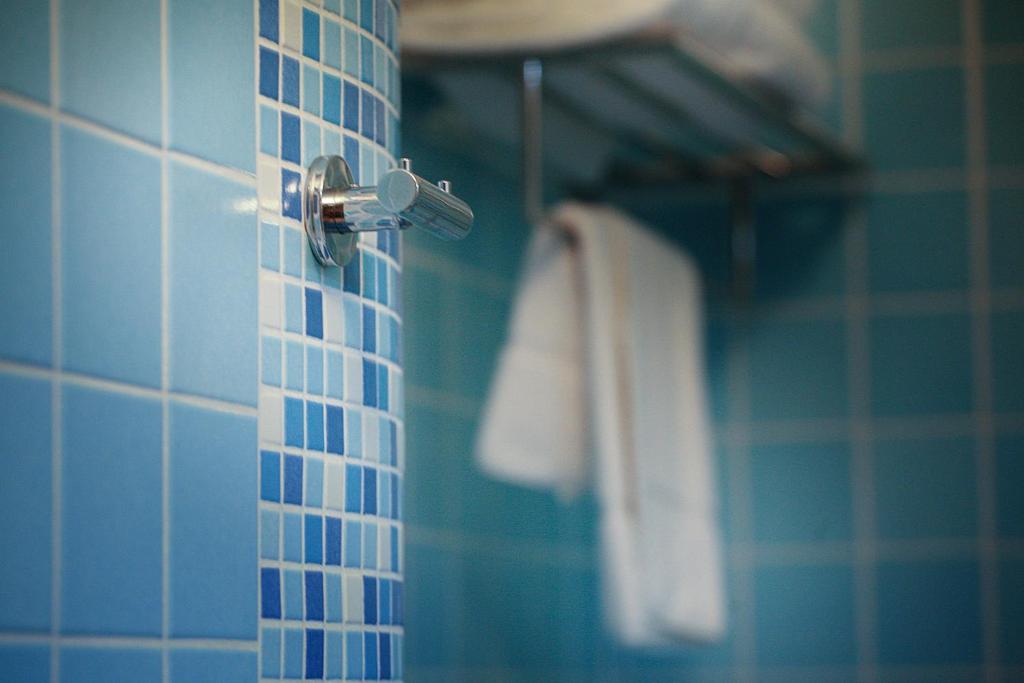 Koupelna v ubytování Hotel Savoia