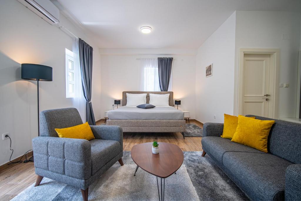 Posezení v ubytování Skala luxury rooms