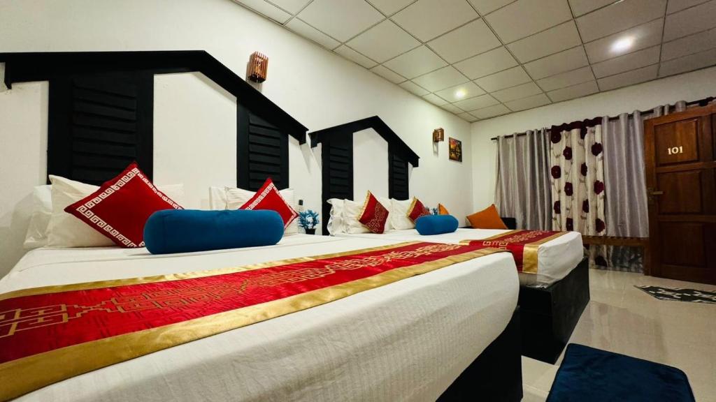 Postel nebo postele na pokoji v ubytování Sunshine Resort & Spa Sigiriya