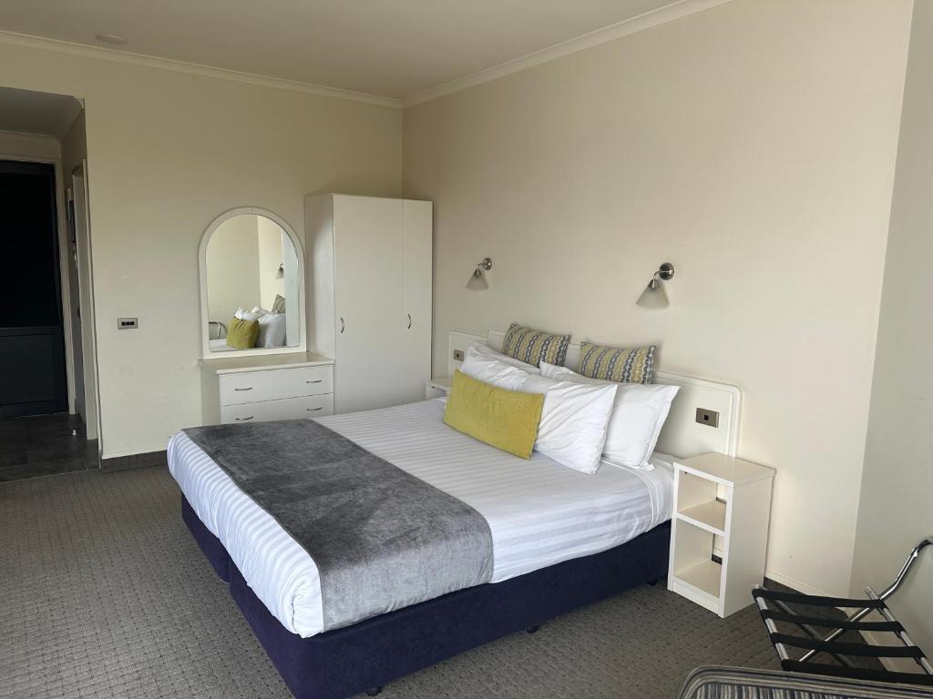 Postel nebo postele na pokoji v ubytování Ballina Motel