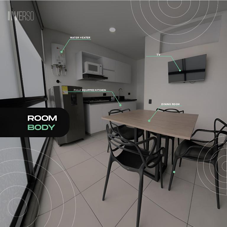 Kuchyň nebo kuchyňský kout v ubytování INVERSO Coliving