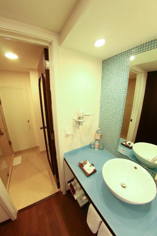 Koupelna v ubytování Fiesta Inn Xalapa