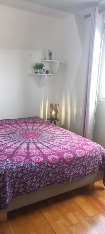 Postel nebo postele na pokoji v ubytování Myriadel chambre double B&B