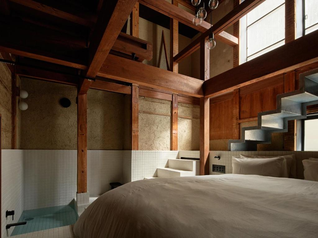 Letto o letti in una camera di 京の宿　石原