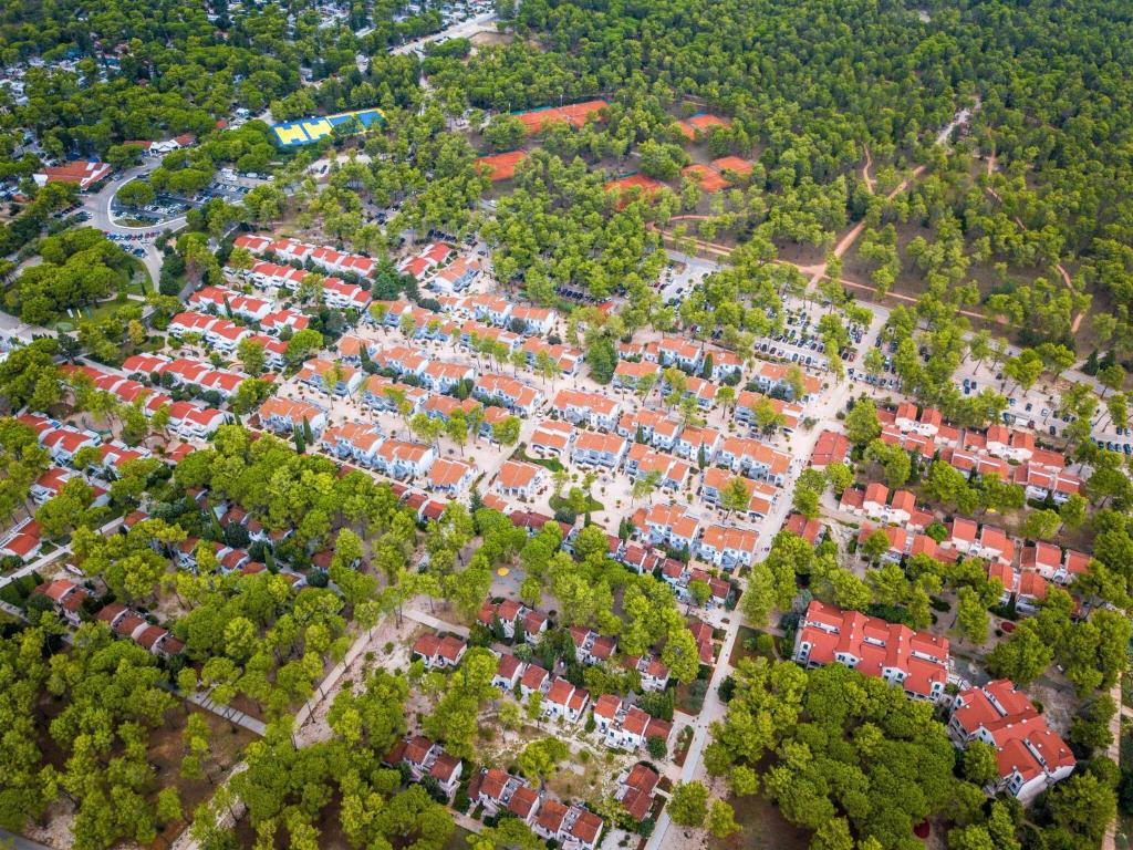 an aerial view of a large group of houses at Apartment in Zaton-Nin in a beautiful environment in Nin