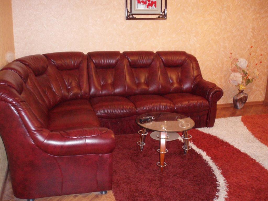 A seating area at Apartment 2 rooms Lux near Inturist Prospect Soborniy