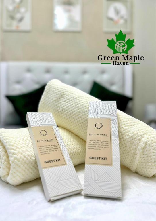 Postel nebo postele na pokoji v ubytování Green Maple Haven - Saekyung Village 1 Phase 3, Marigondon Lapulapu City