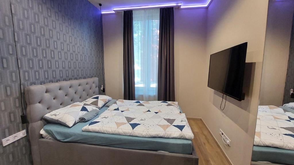 Postel nebo postele na pokoji v ubytování Földváry 3in1 Apartments