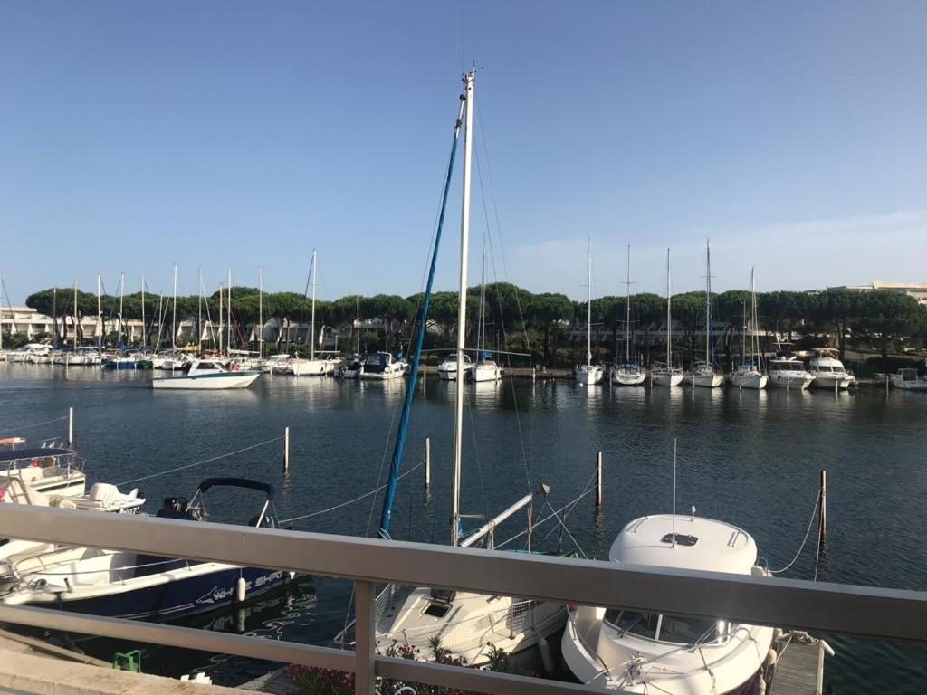 un groupe de bateaux amarrés dans un port de plaisance dans l'établissement Marina Port Lairan à port Camargue, au Grau-du-Roi