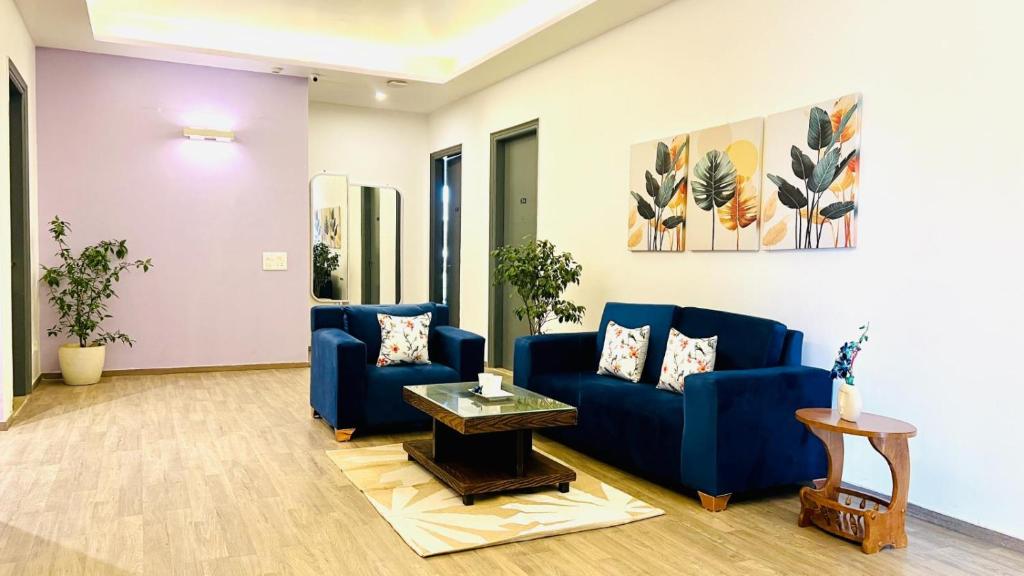 Posezení v ubytování BluO Medicity - Hotel Gurgaon